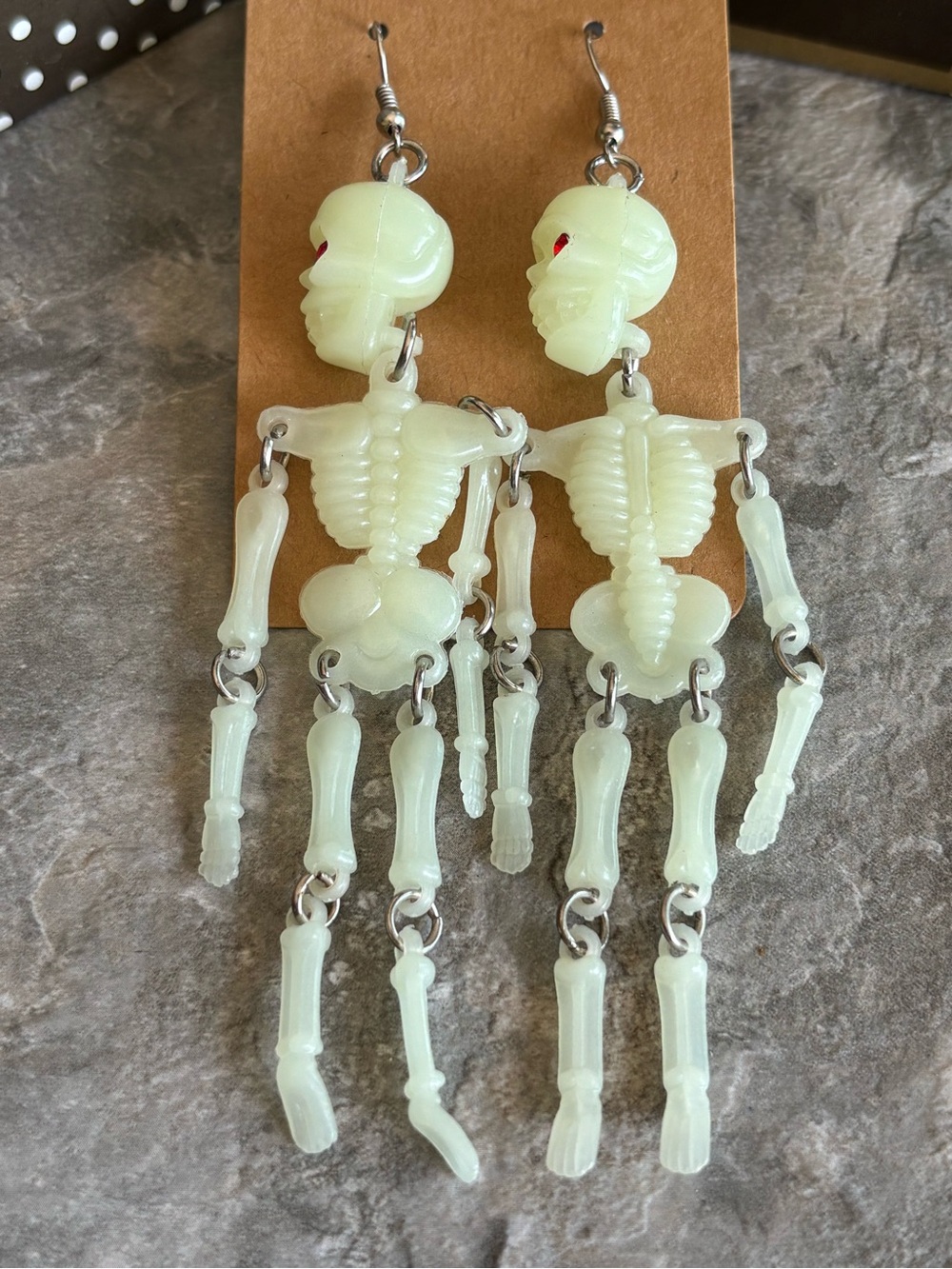 Halloween Statement Skeleton Dangle Earrings